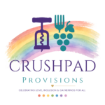 Crushpad Provisions - Pride Month logo - white background